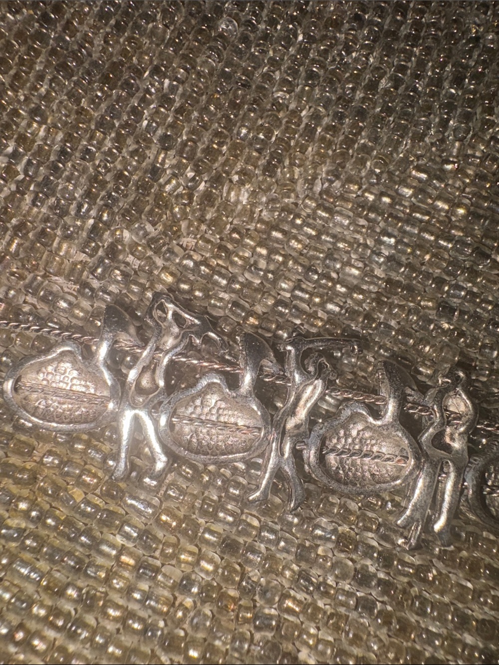 Vintage Green Enamel Charm Golf Bracelet - Women Jewelry - Picture 6 of 7